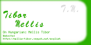 tibor mellis business card